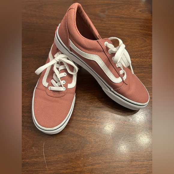 Vans Shoes - Vans Rose and White Canvas Shoes